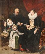 Zelfportret van de kunstenaar en zijn familie, Cornelis de Vos